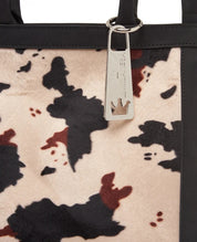 Borsa a mano Gloria in ecopelle e tessuto fantasia LaMilanesa