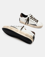 Sneakers Skate Oak Smoke in pelle Crime London