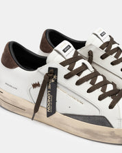 Sneakers Skate Oak Smoke in pelle Crime London