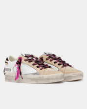 Sneakers Skate Pink Rodeo in pelle Crime London