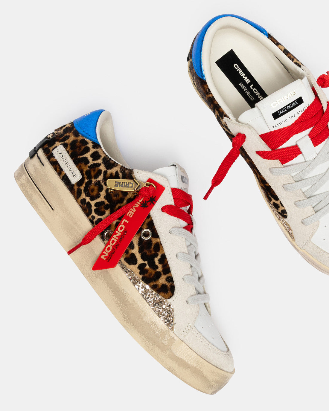 Sneakers Skate Cheetah Pop in cavallino Crime London