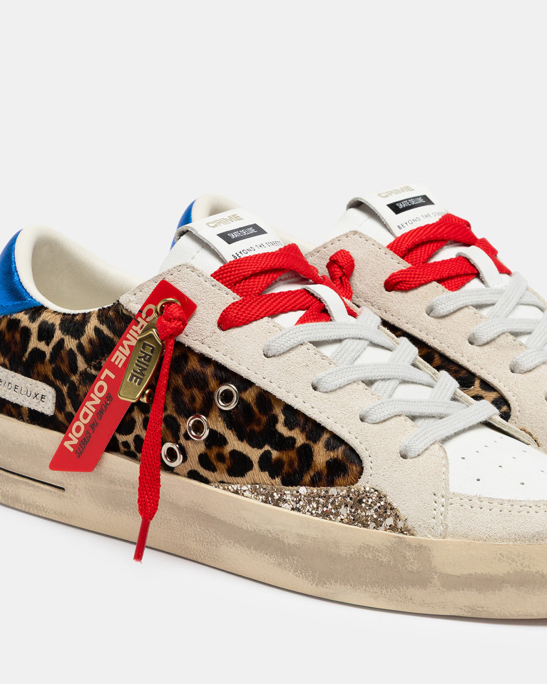 Sneakers Skate Cheetah Pop in cavallino Crime London