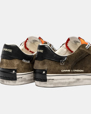 Sneakers Deconstructed Lava Orange in suede Crime London
