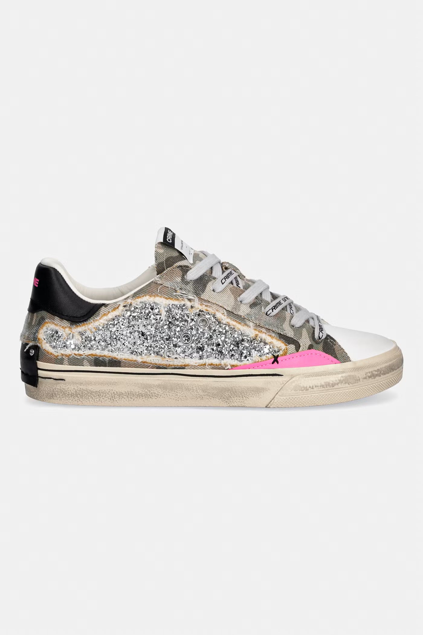 Sneakers Distressed in pelle e tessuto Crime London