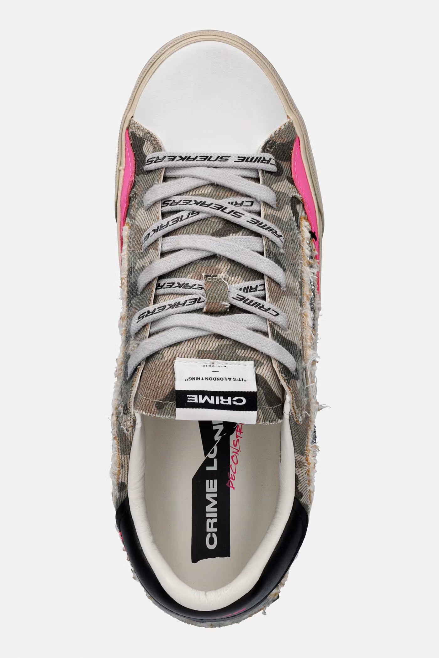 Sneakers Distressed in pelle e tessuto Crime London