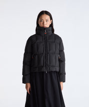 Dekker `Pomice` down jacket with `ingot` (bar-style) quilting