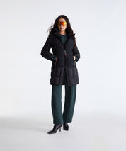 Dekker River coat in contrasting dual materials