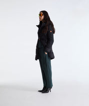 Dekker River coat in contrasting dual materials