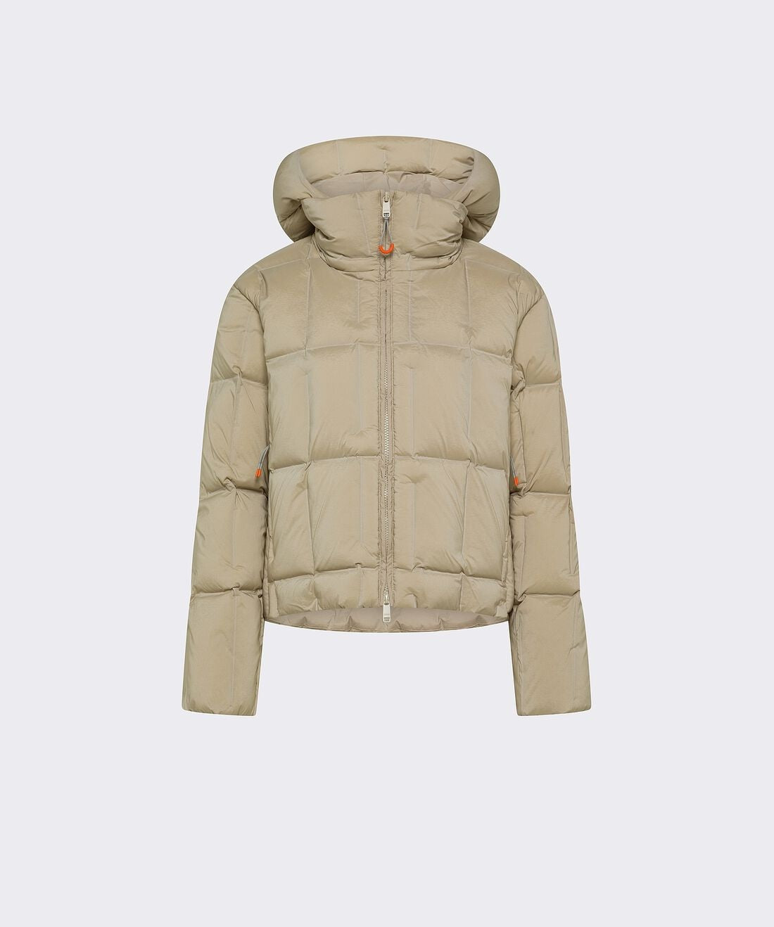 Dekker `Pomice` down jacket with `ingot` (bar-style) quilting