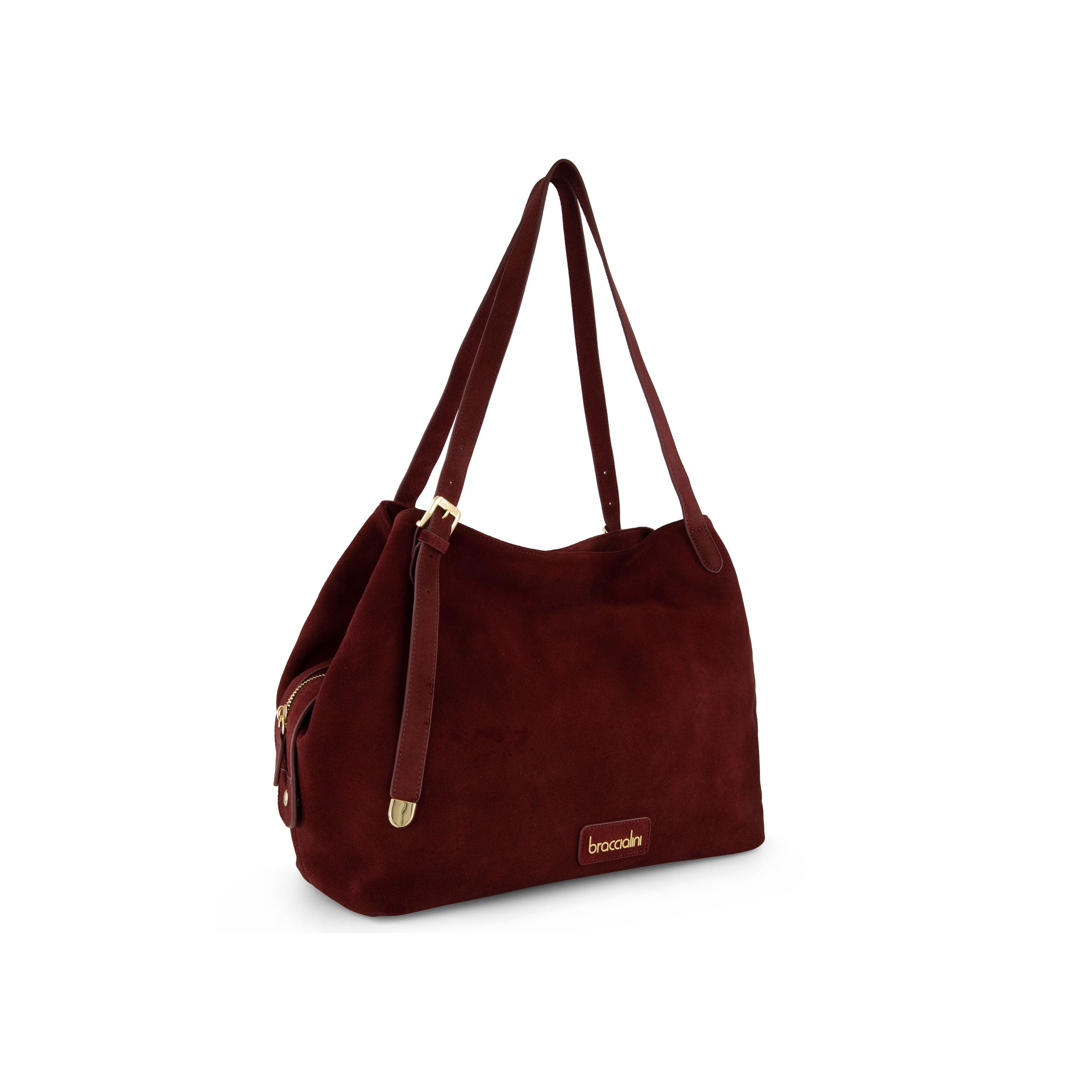 Borsa a spalla Sara in camoscio Braccialini