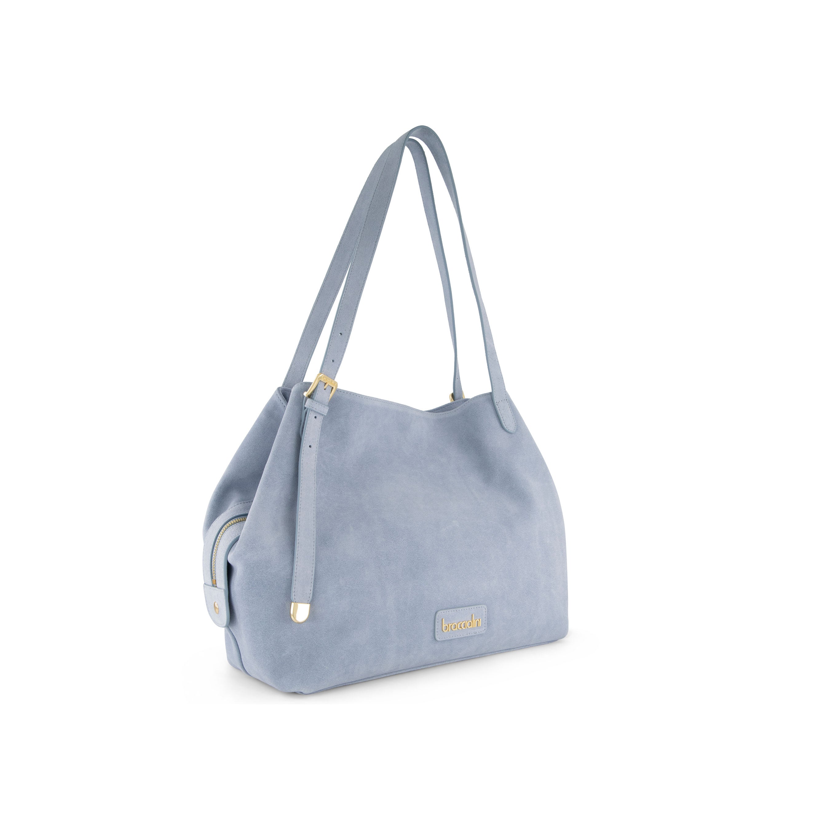 Borsa a spalla Sara in camoscio Braccialini