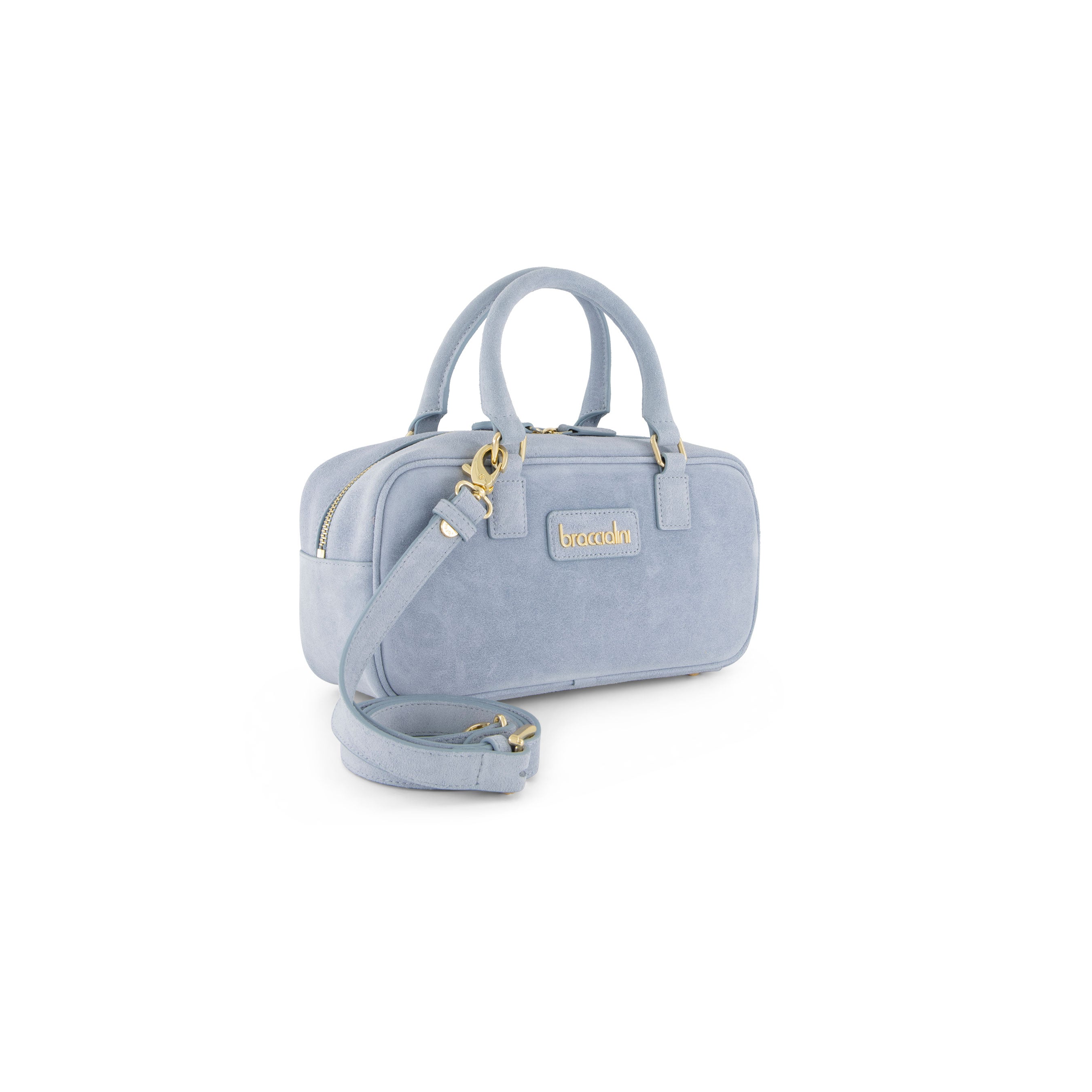 Braccialini Sara suede handbag