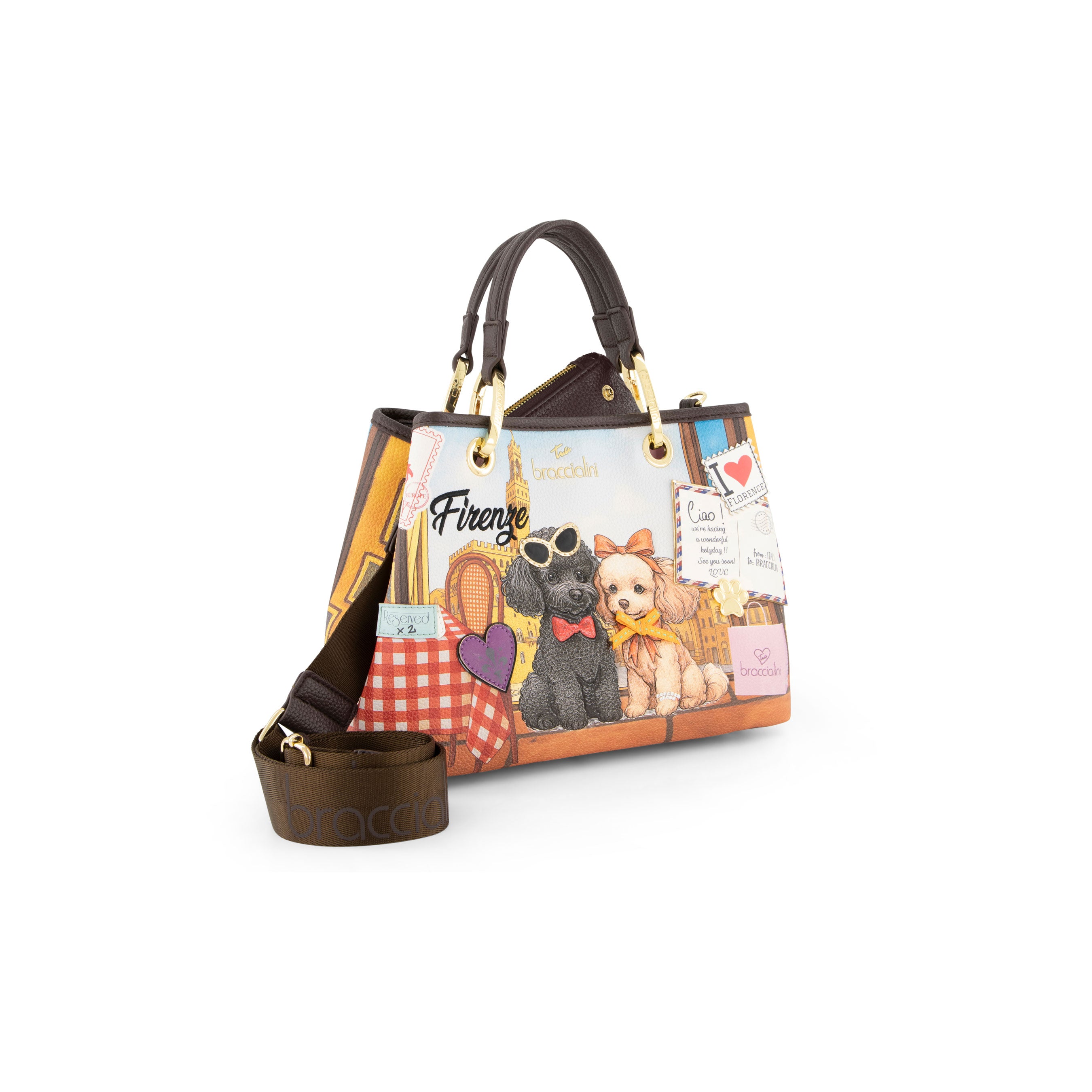 Braccialini Cartoline handbag