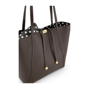 Braccialini Leather Double Shopper Bag