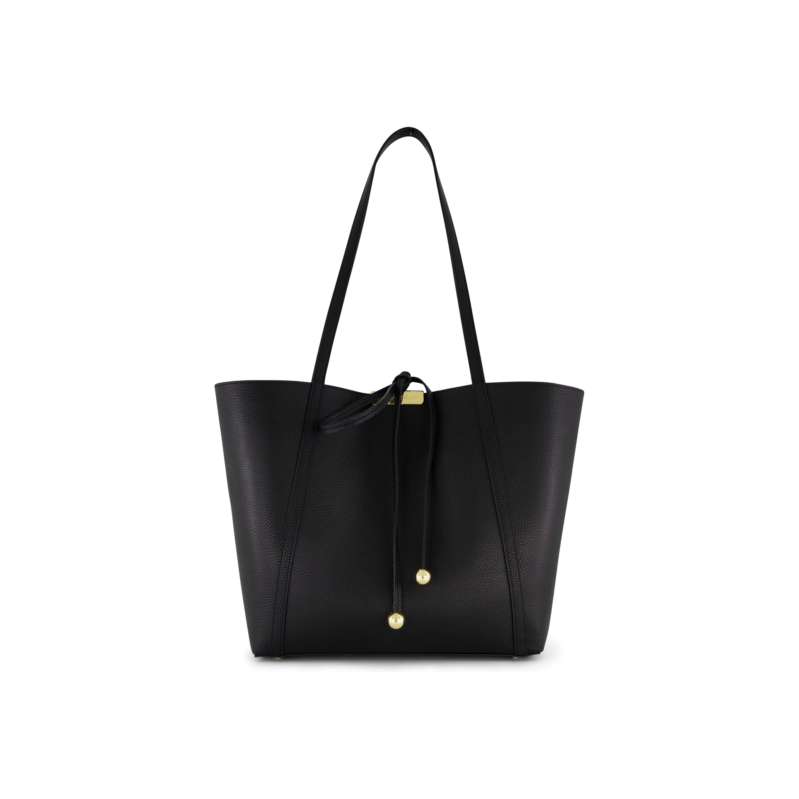 Braccialini Leather Double Shopper Bag
