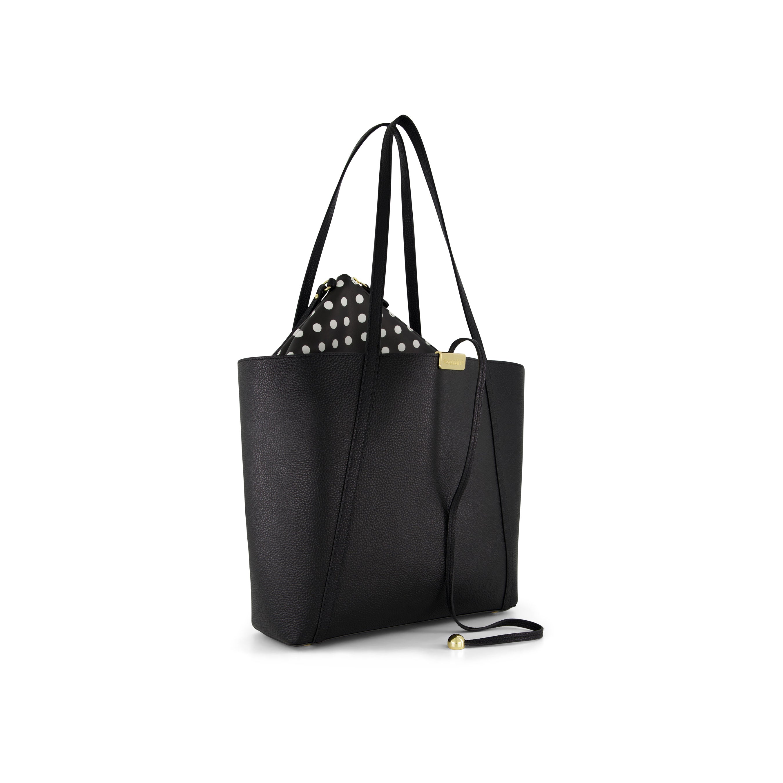 Braccialini Leather Double Shopper Bag
