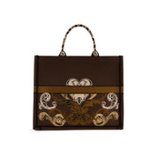 Borsa a mano Queen in tessuto Braccialini