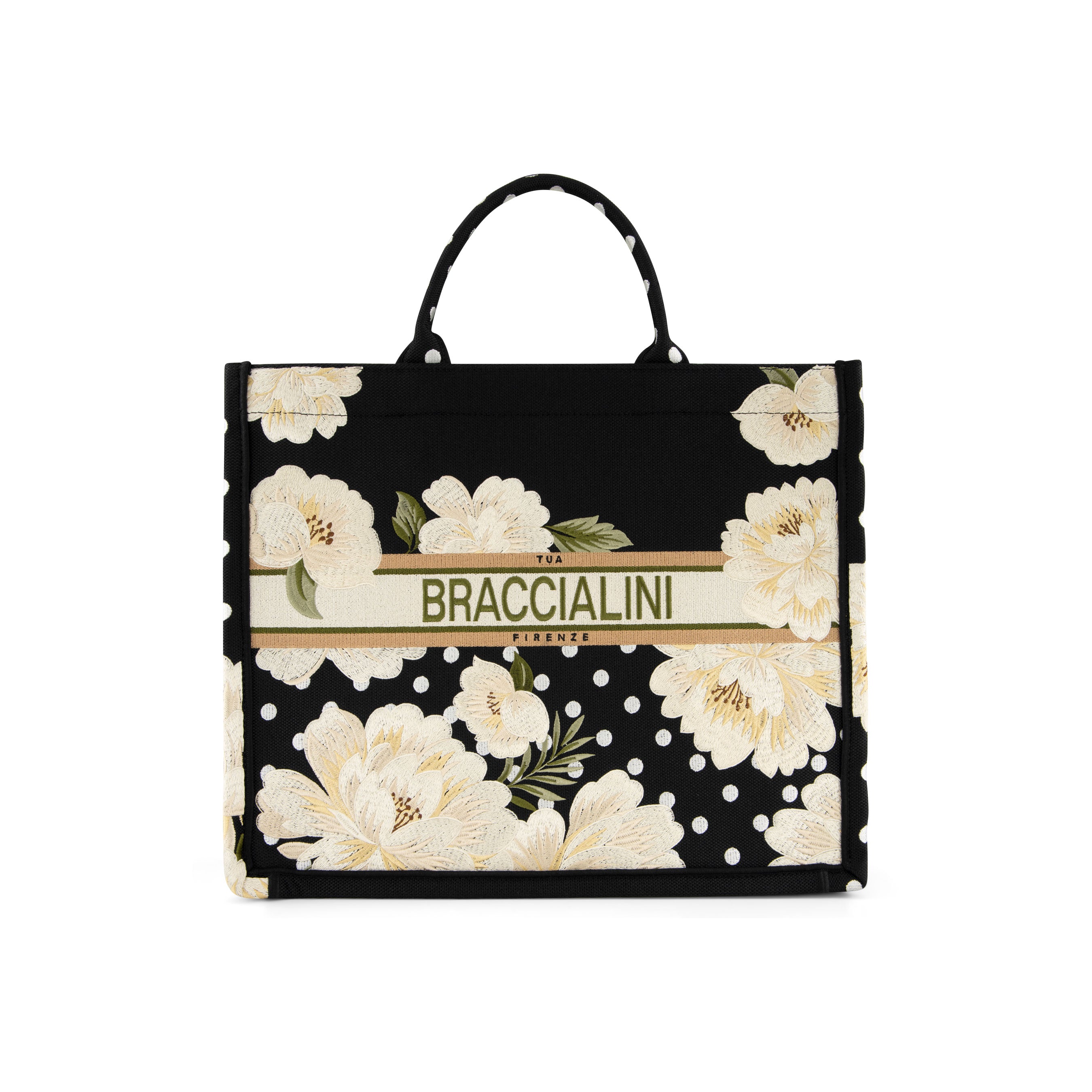 Braccialini Queen fabric handbag