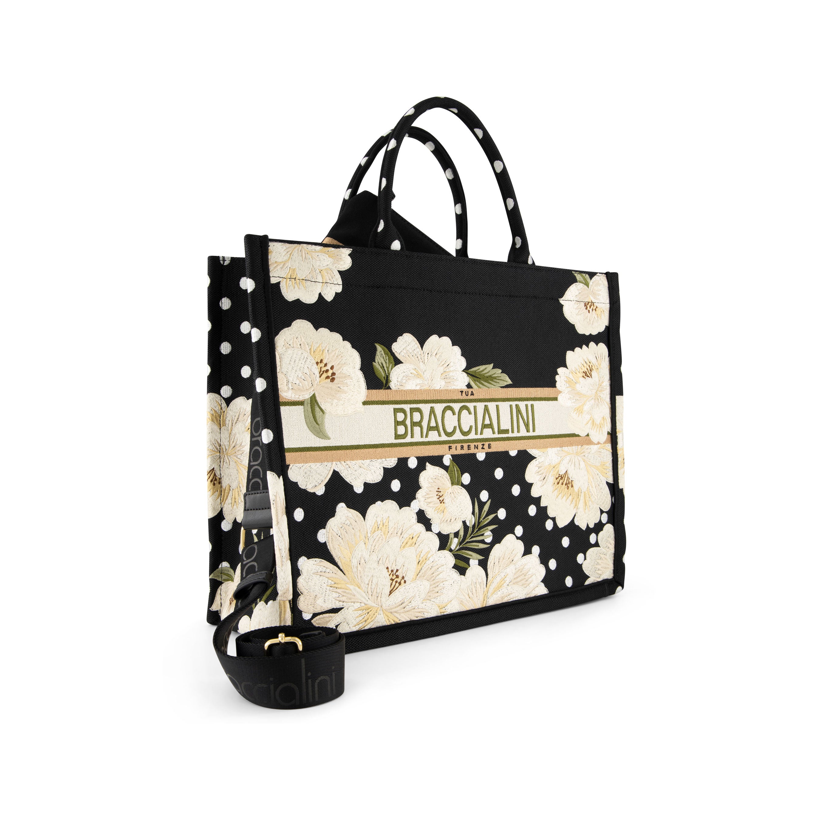 Braccialini Queen fabric handbag