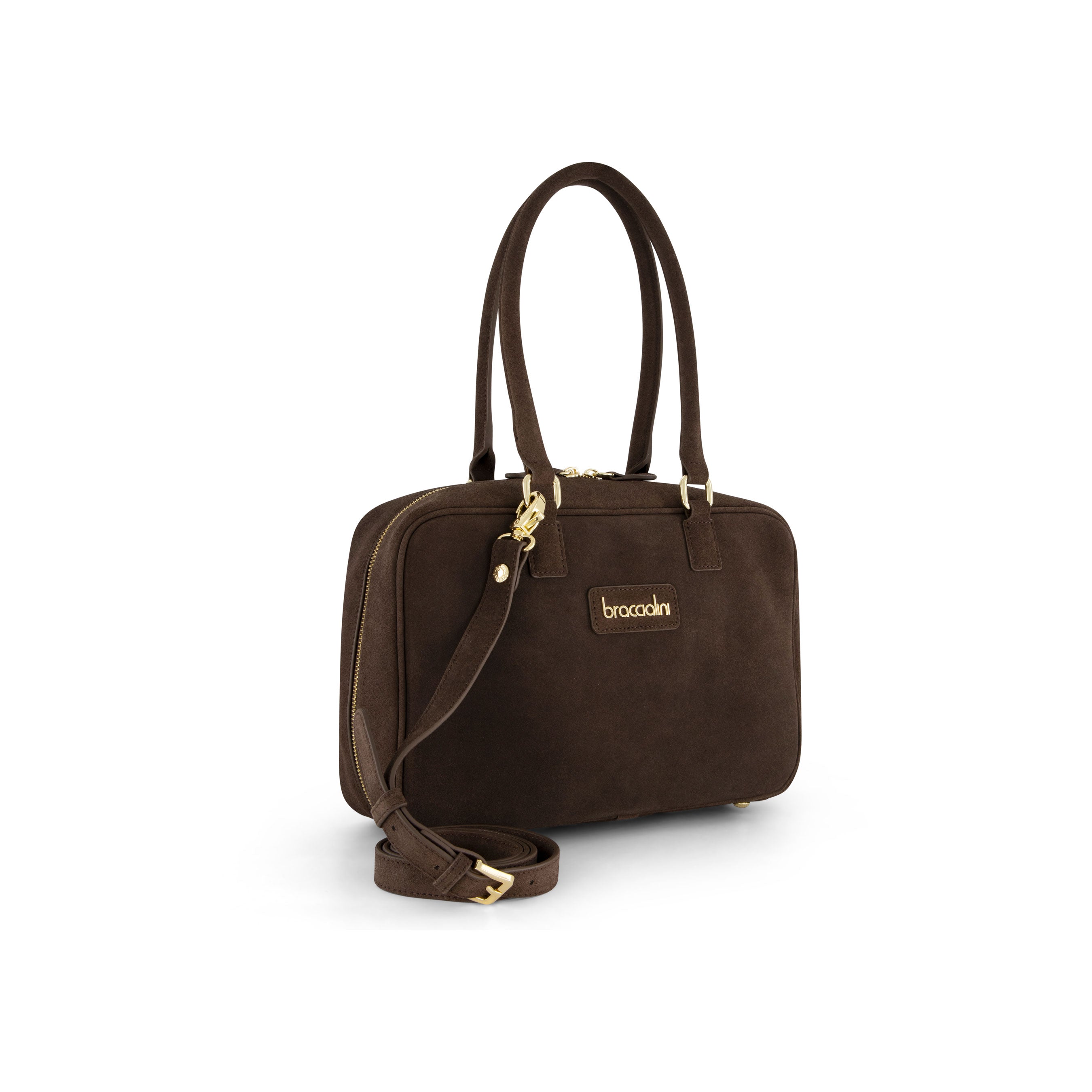 Borsa a spalla Sara in camoscio Braccialini