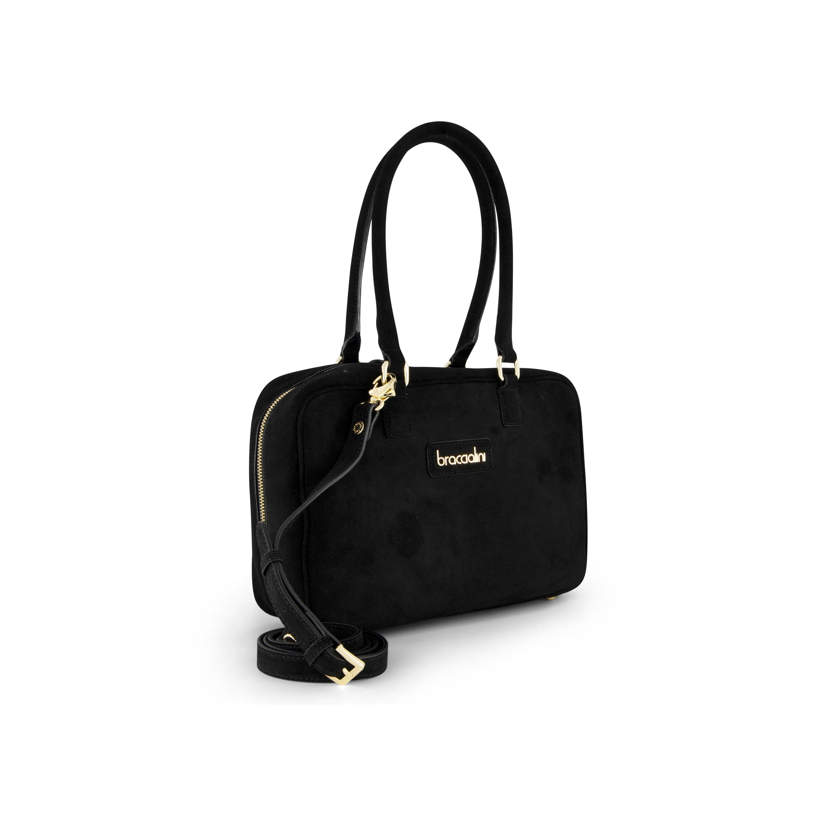 Borsa a spalla Sara in camoscio Braccialini