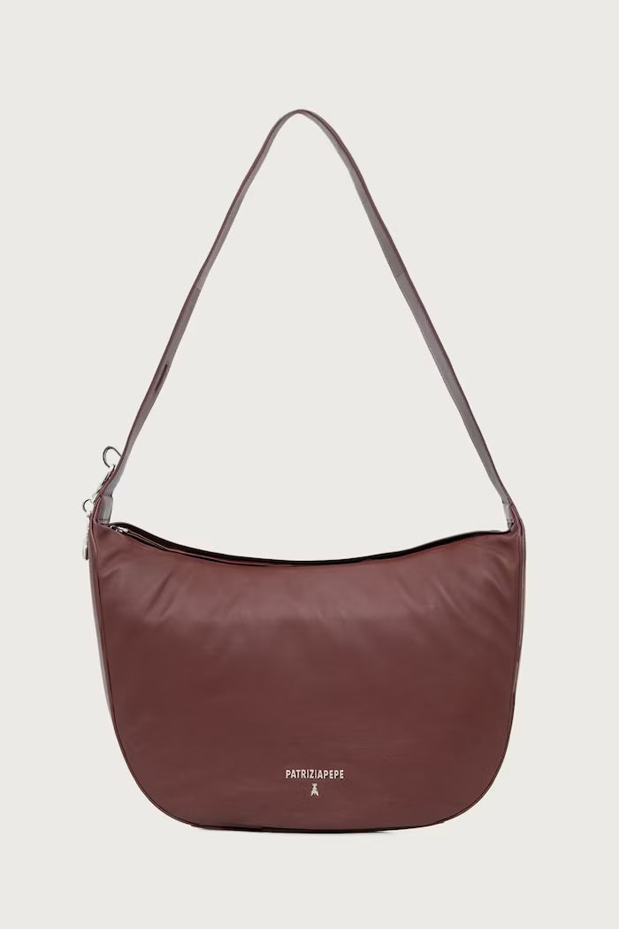 Patrizia Pepe large New Moon leather shoulder bag