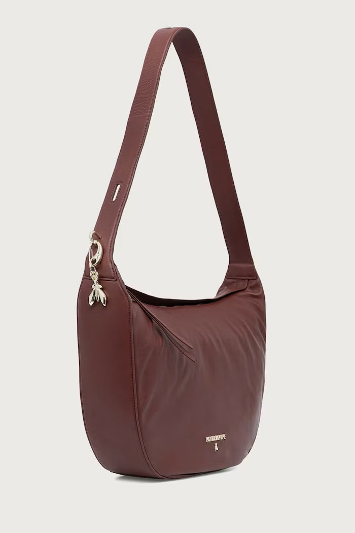 Patrizia Pepe large New Moon leather shoulder bag