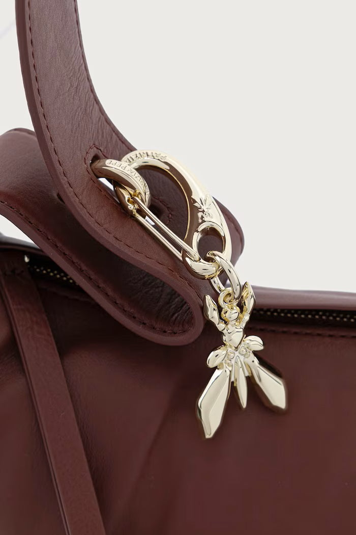 Patrizia Pepe large New Moon leather shoulder bag