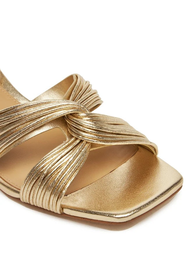 Michael Kors Alessia kitten sandal for women, stylish open-toe sandal with a sleek design and ankle strap.