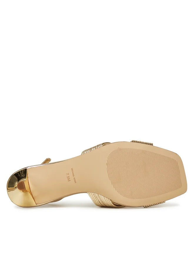 Michael Kors Alessia kitten sandal for women, stylish open-toe footwear with a sleek design, perfect for summer outfits.