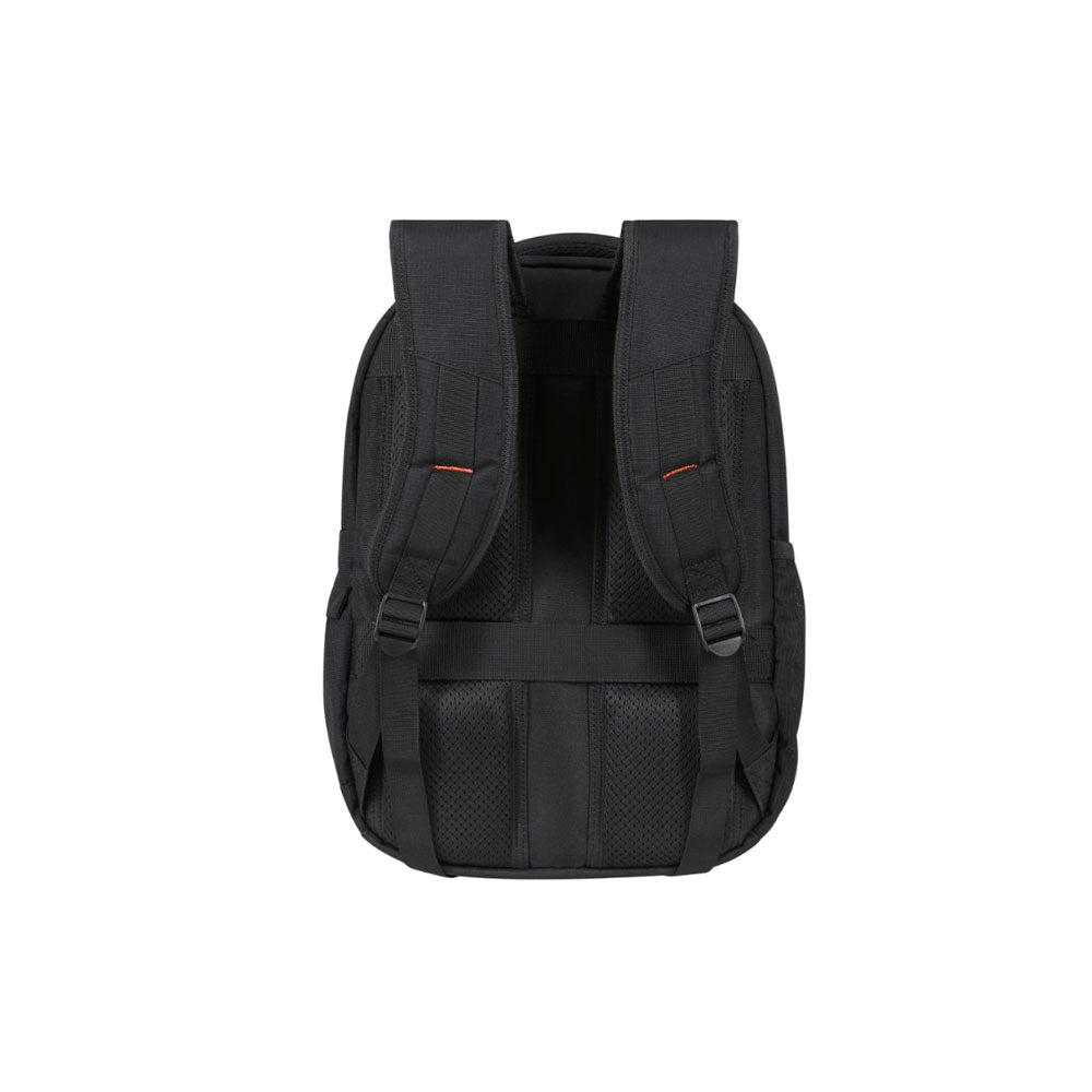 Unisex American Tourister At Work Nxt 14-inch backpack with multiple compartments and padded straps for daily use.