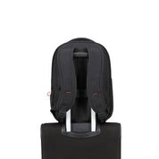 Unisex American Tourister At Work Nxt 14-inch backpack with multiple compartments and padded straps, designed for everyday use.