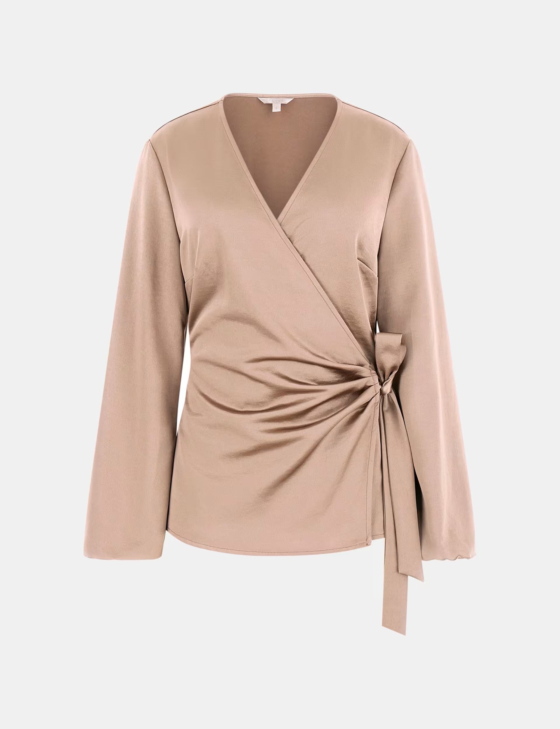 Ava Satin Wrap Top Guess - MYLILLY