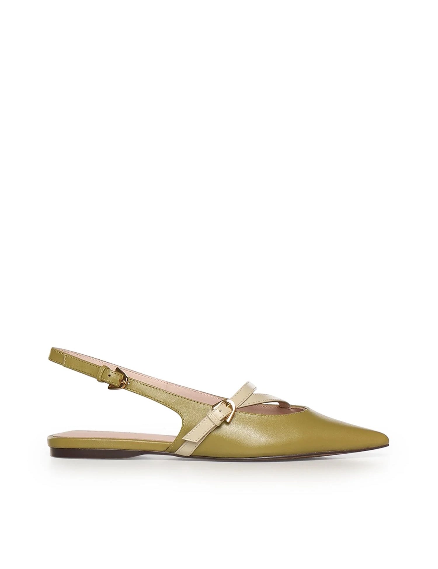 Coccinelle Ginko ballerine for women, stylish slip-on flats with a smooth leather finish and elegant design.