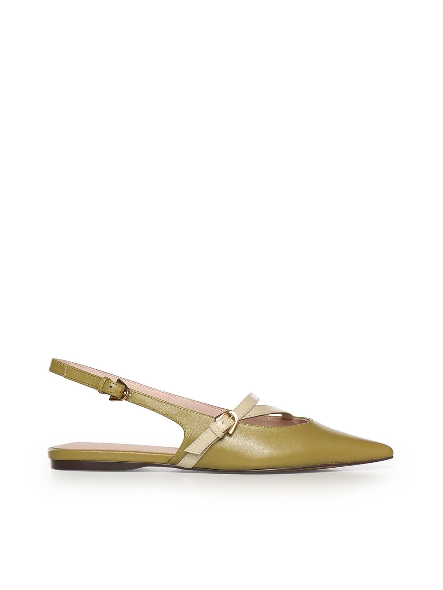 Coccinelle Ginko ballerine for women, stylish slip-on flats with a smooth leather finish and elegant design.