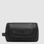 Lyss Piquadro unisex beauty case with multiple compartments, compact travel accessory for organizing toiletries and personal items.