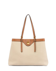 Big Double Handle Drop Bag Canvas Pollini - MYLILLY