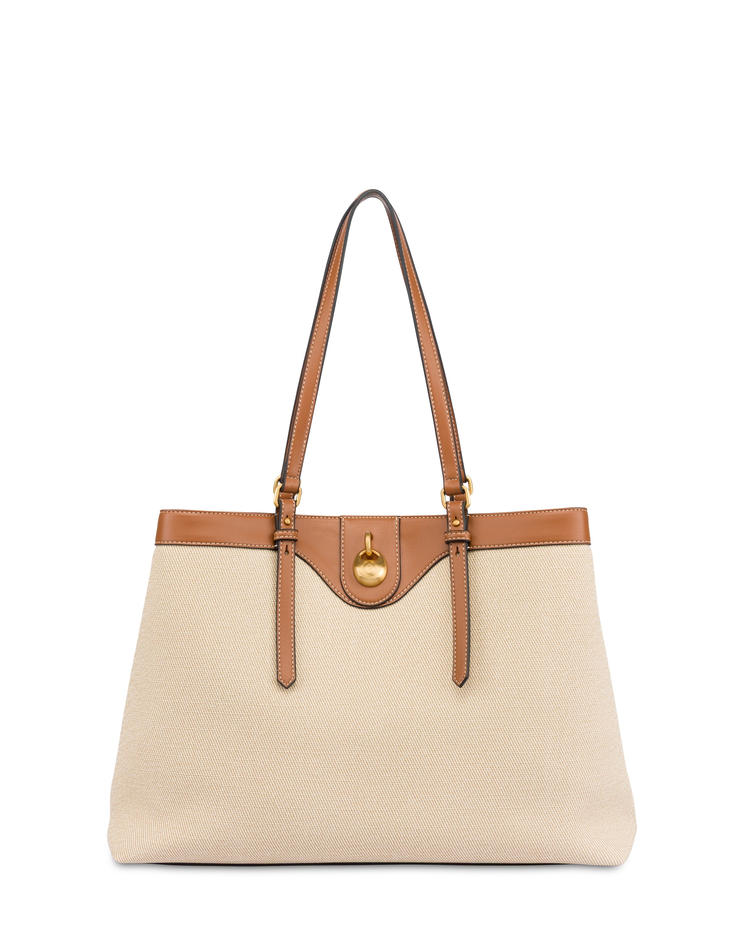 Big Double Handle Drop Bag Canvas Pollini - MYLILLY