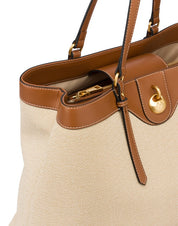 Big Double Handle Drop Bag Canvas Pollini - MYLILLY