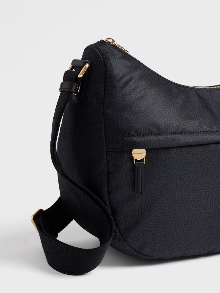 Borbonese B-Club Luna Bag Medium in recycled fabric