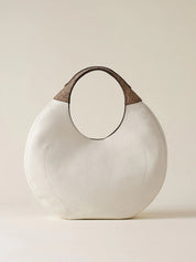 Large Borbonese Full Moon Hobo Bag for women, stylish shoulder bag with spacious design and premium leather finish.
