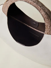 Large Borbonese Full Moon Hobo Bag for women, stylish shoulder bag made of high-quality materials with elegant design.