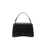 Coccinelle C-Me Small hand purse in black leather, women's accessory with sleek design and compact size.