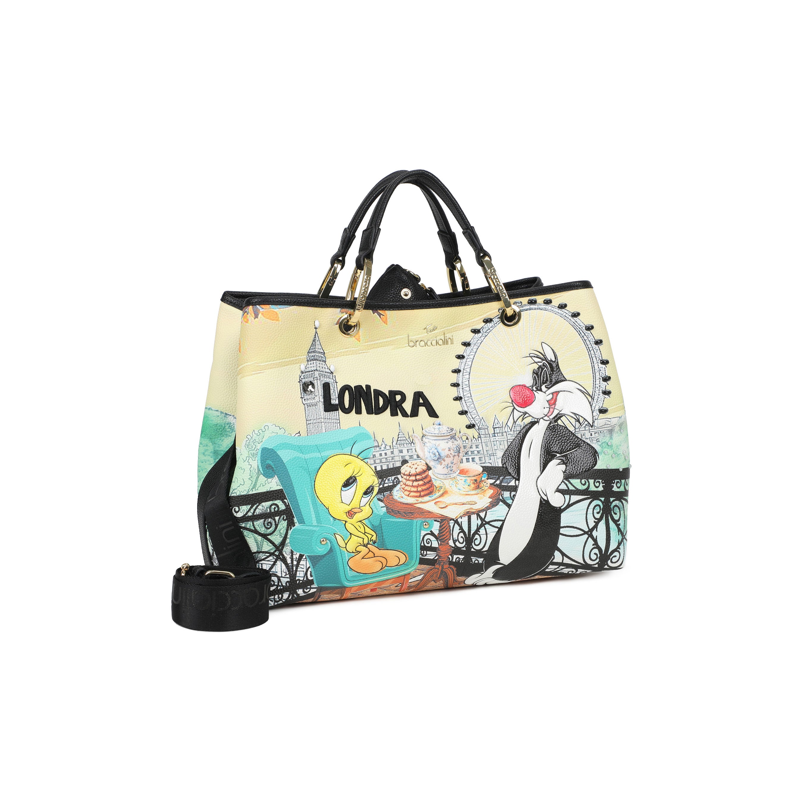 Borsa a mano Cartoline Looney Tunes Braccialini - MYLILLY