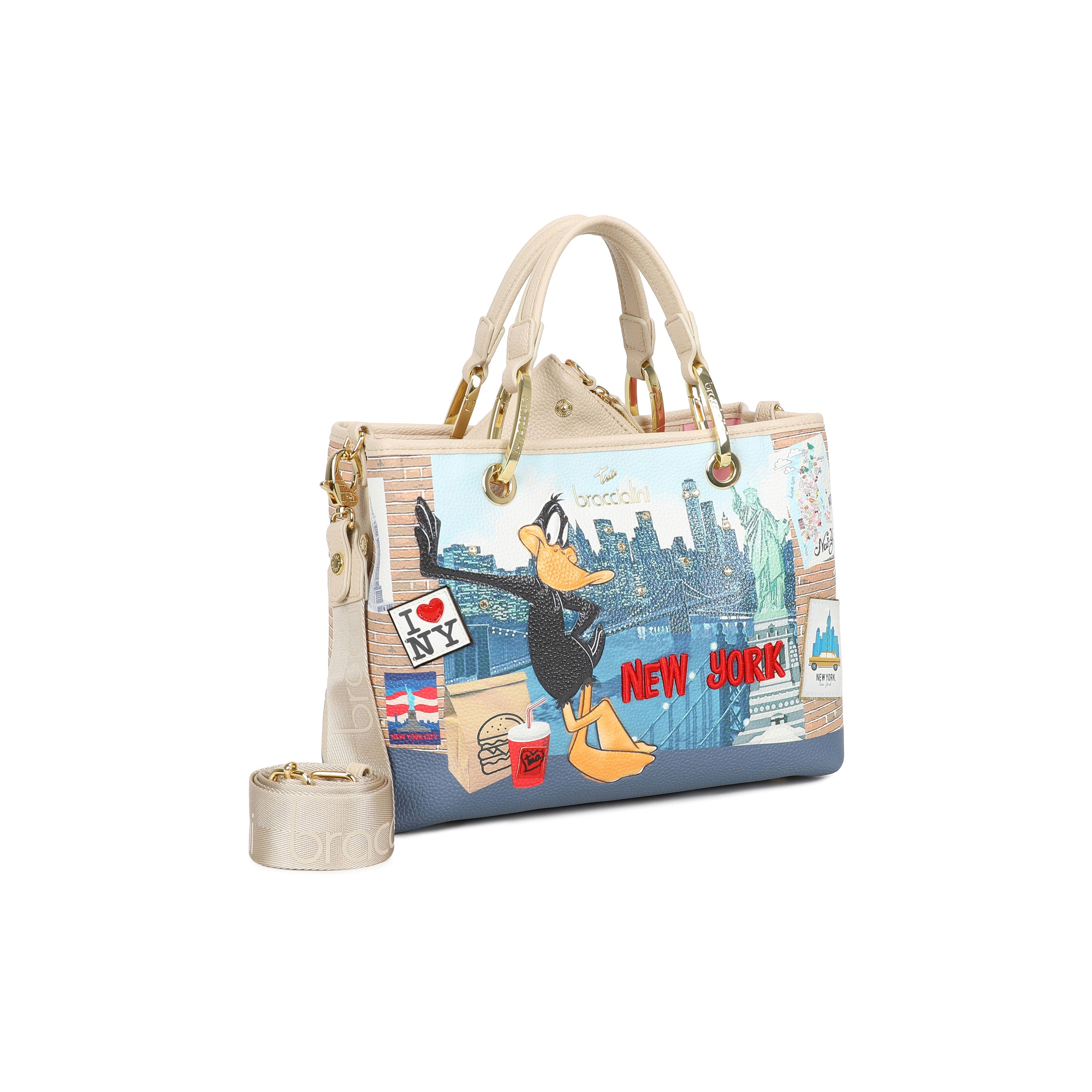 Borsa a mano Cartoline Looney Tunes Braccialini - MYLILLY