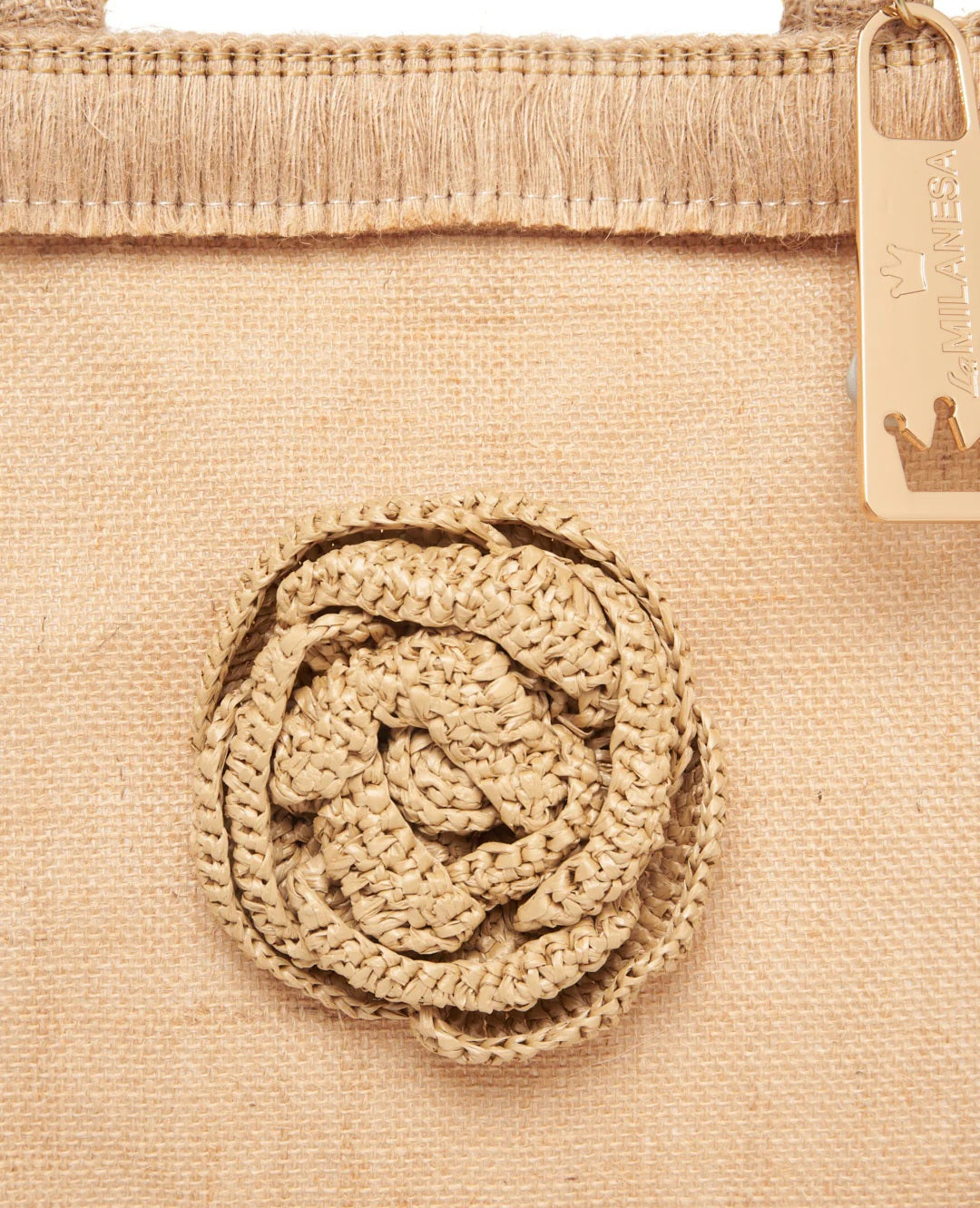 Medium pink LaMilanesa women's hand bag with elegant design and structured shape, perfect for stylish accessories.
