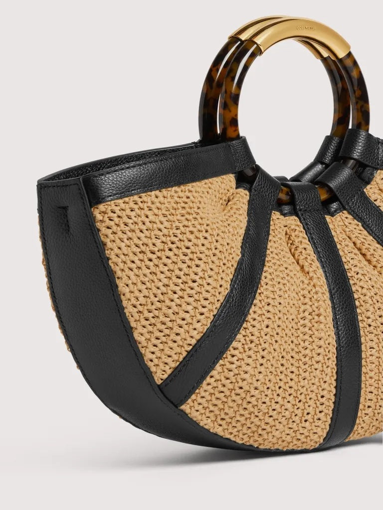 Borsa a mano Shell Straw Medium Coccinelle - MYLILLY