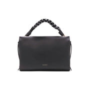 Coccinelle Boheme Medium leather shoulder bag in brown with adjustable strap and subtle embossed logo detail.