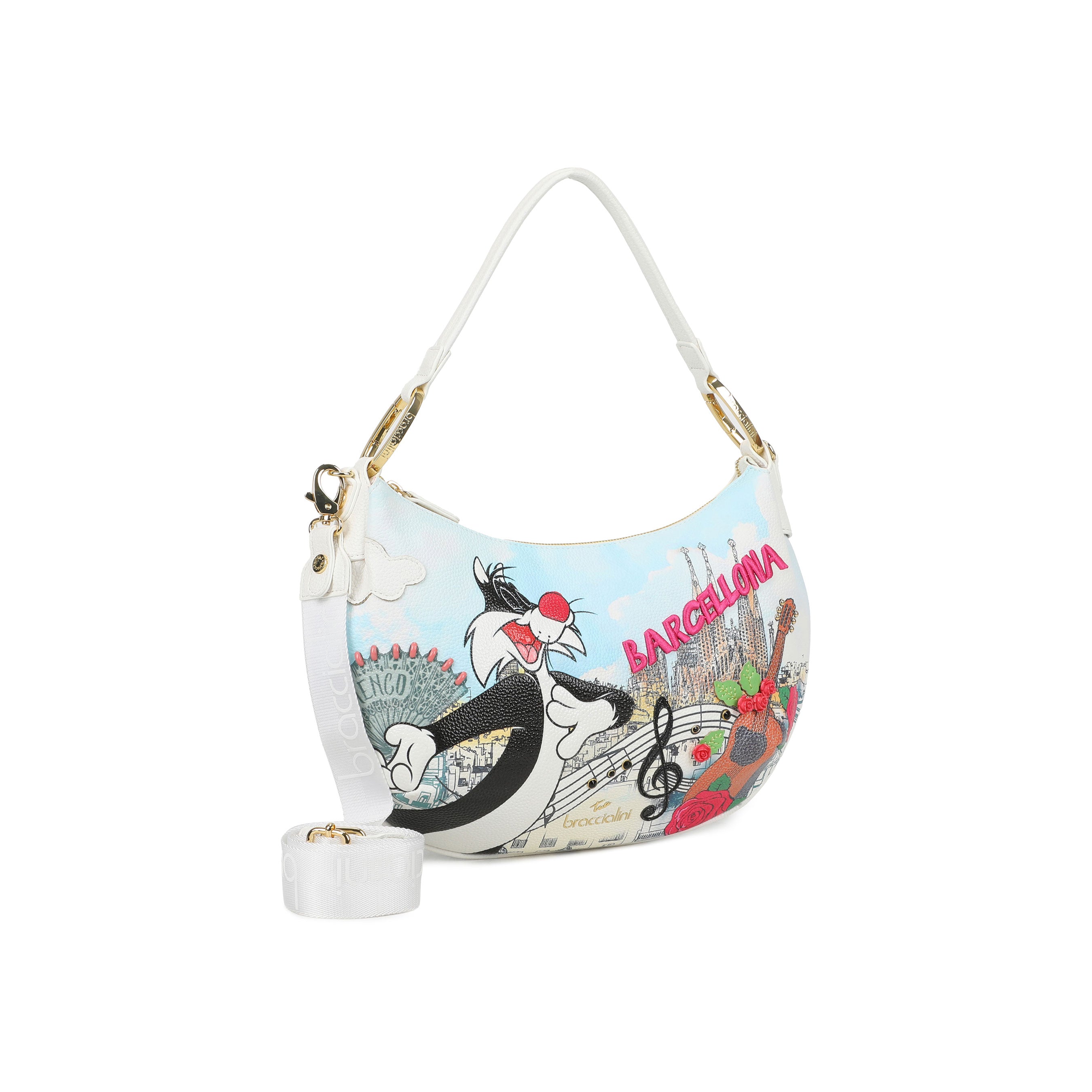 Borsa a spalla Cartoline Looney Tunes Braccialini - MYLILLY