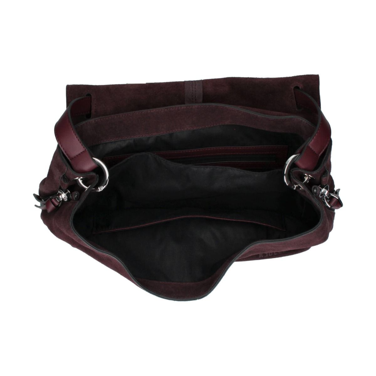 Borsa a spalla Rebelle in morbido tessuto, colore elegante, con tracolla regolabile e dettagli raffinati.